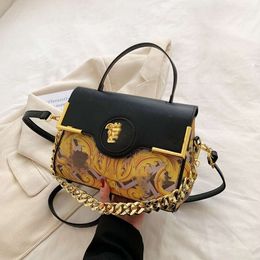 Women's Handbag Summer 2024 New Fashion Handbags Single Shoulder Crossbody Graffiti Colored Print Bag Trendy 5896