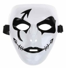 Fashion Halloween Mardi Gras Mask White Hip Hop Street Dancing Full Face Venetian Mens Masked Ball Masks Festive Masquerade Party 7269606