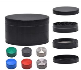 Herb Grinder Smoking Accessories 40mm 4 Layers Tobacco Zinc Alloy Grinders Hand Muller CNC Teeth LSK25729879777