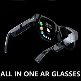 Sunglasses New INMO AR Bluetooth All In One Glasses 3D HD Cinema Smart Polarised Wireless Projection Sunglasses Steam VR Games Sun Glass