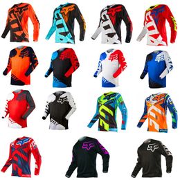 Men's T-shirts Summer Long Sleeve Quick Drop Sweat Wicking Quick Dry Cross-country Racing Suit Mountain Bike Riding Suit Top Foxx