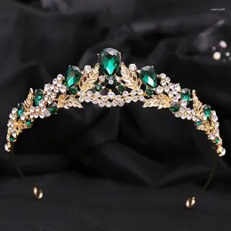 Hair Clips Forest Bride Crown Princess Rhinestone Crystal Flower Tiaras Bridal Diadem For Wedding Dress Jewellery Accessories