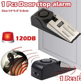 Door Catches Closers 1 Pcs Alarm Stop Mini Wireless 120Db For Home Wedge Shaped Stopper Alert Security System Block Blocking Drop Dh1Cv