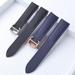 Nylon Watch Band Substitute Tank London Key Folding Buckle Collection Mens and Womens 20mm Accessories 240106