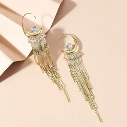 Dangle Earrings Leaf Tassel Anti Allergy S925 Silver Needle Women 2024 Fashion Retro Personalised Light Luxury