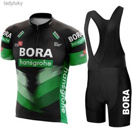 Cycling Jersey Sets Cycling Jersey 2023 Men Summer UCI BORA Cycling Jersey Set Breathable Racing Sport Mtb Bicycle Jersey Bike Cycling Clothing SuitL240108