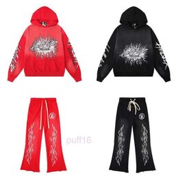 2023 Hellstar Hoodie Mens and Womens Designer Hell Star Hoodie Sweatshirt Shirt American Casual Loudspeaker Pants Size S-xl Dz Xywn