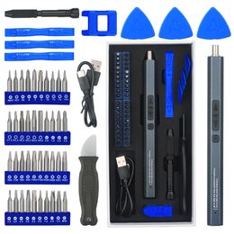 WOZOBUY Electric Screwdriver50 in 1 Screwdriver SetRechargeable Repair Tools Kit with TypeCfor SmartphonesToys PC 240108