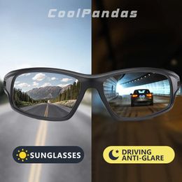 Sunglasses Coolpandas Ultralight Frame Sport Photochromic Polarised Sunglasses Men Driving Sun Glasses Day Night Vision Gafas De Sol Hombre