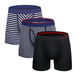 3Pcs Set mens Sexy Panties Fly Open Underwear Male Shorts Cotton Comfortable Boxershorts Homme Boxers Underpants Man Fashion 240108