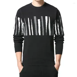 Men's Sweaters 2024 Fashion Sweater Autumn/Winter Cotton Knitwear Round Neck Bottom Trendy