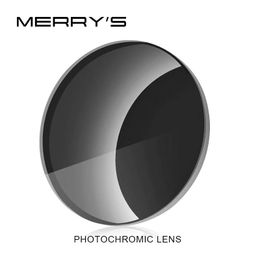 Sunglasses Merrys Photochromic Series 1.56 1.61 1.67 Prescription Cr39 Resin Aspheric Glasses Lenses Myopia Sunglasses Lens