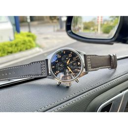 luxury menwatch iwc watch mens big pilot watches high quality auto mechanical uhren super luminous date watchmen leather strap montre pilot luxe WYML