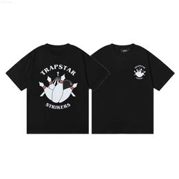 Designer Fashion Clothing Tshirt Brand Trapstar Bowling Strikers Printing Cotton Double Yarn High Quality Casual Short Sleeves Luxury Cott