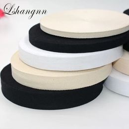 50Yards EcoFriendly 100% Cotton Ribbon High Tenacity Belt Bag Lable Sewing Tape Bias Binding DIY Crafts Accessories 240108
