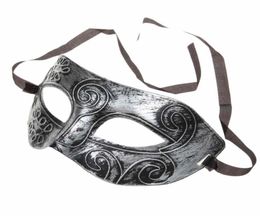 party Half Face Retro Greek Roman Warrior Halloween Silver Mask Unisex Party Venetian Masquerade Decorations Mardi Gras Masks For 5324641