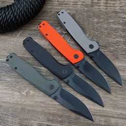 Knife Tactical Knife Folding Knife D2 Blade Portable Outdoor Hunting Rescue Hand Tool EDC Camping Knife Nylon Handle