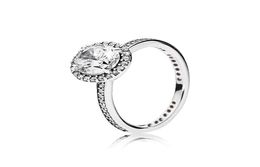 Real 925 Sterling Silver CZ Diamond RING with Original box set Fit style Wedding Ring Engagement Jewellery for Women Girls2075070