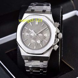 Men's Watch 42mm Stainless Steel Bracelet VK Quartz Battery Watch aps Classic U1 Waterproof Luminous Designer Watch Men's Orologios Watch