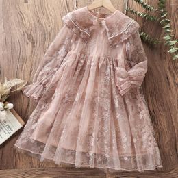 Girl Dresses Kids Lace For Girls Princess Flower Dress Pink Baby Outfits Children Clothes Teenagers Costumes 4 5 6 8 10 12 Years