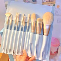 Makeup Brushes 10pcs Blue Brush Set Full Powder Eye Shadow Foundation Make-up Soft Beauty Tools Basic