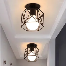 Ceiling Lights Iron Walkway Light Minimalist Nordic Retro Balcony Kitchen Hallway Entrance Small