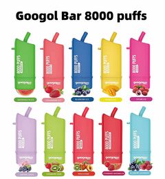 Disposable vape E Cigarette Googol Bar 8000 puffs Desechable Sponge vape bars 16ml Prefilled 600mAh Rechargeable battery pen 10 Flavour Wholesale China Factory