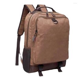 Backpack Multi-Compartment Canvas Leisure Korean Men's Bag Travel Business School