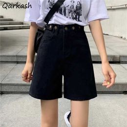 Women's Shorts Denim Straight Shorts Women Design Females College Korean Vintage Retro High Waist Baggy Stylish New Arrival Summer All-match YQ240108