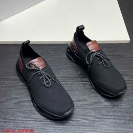 Leather Sneaker BERLUTI Casual Shoes Berluti Shadow Grey Men's Sports Shoes This Pair of Socks Has a Comfortable Inner Lining HBZ0