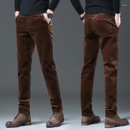 Men's Pants Comfortable Elastic Waistband Corduroy Casual For Men