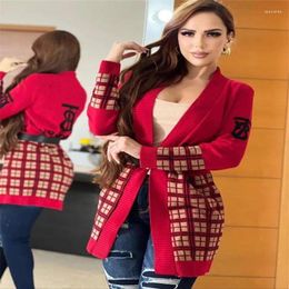 Women's Sweaters Spring -selling Long-sleeved Cardigan Fashion Temperament Street Expert Elegant Ladies Knitted Coat