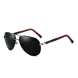 Sunglasses High-end Pilot Driver Sun Glasses Polarised Mirror Custom Made Myopia Minus Prescription Lens Men Women-1 To -6