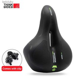 Bike Saddles ThinkRider MTB Bicycle Saddle Seat Men Women Thicken Road Cycle Saddle Hollow Breathable Comfortable Soft Cycling bike SeatL240108