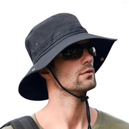 Ball Caps Foldable Hole Men's Wide Hat Mesh Sun Hats Cap Baseball Fitted Men