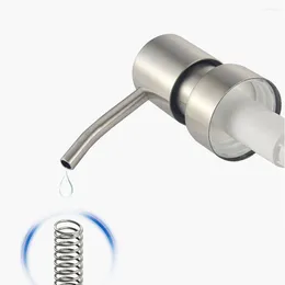 Liquid Soap Dispenser Stainless Steel Nozzle Hand Bottle Durable Pump Head Pressure For Home El Room Replacement