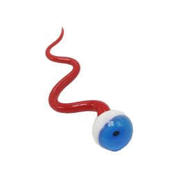 Headshop888 DA002 Smoking Pipe Accessory Glass Dabber Tool Eye Balls Red Snake Style Quartz Banger Nail Dab Tools