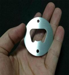 Stainless Steel Bottle Opener Part With Countersunk Holes Round Or Custom Shaped Metal Strong Polished Bottle Opener Insert Parts2499289