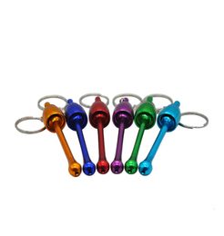 Mushroom with Key Chain Pipes Metal Creative Tobacco Pipe Disguise 95 MM Long Aluminium Grinder Whole8771094