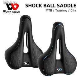 Bike Saddles WEST BIKING MTB Comfortable Bike Saddle Shock Absorber Versatile Saddle Road Bike Commuter Bike Seat Professional Bicycle PartsL240108