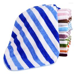 Towel Colours Striped Bath Coral Fleece Thickened High Quality Plush Soft Comfort Facecloth Adults Children Men Women Hair