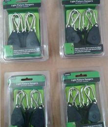 1 pack 2 pieces of 18 Rope Ratchet hanger plant lamp hanging on the Rope Lifting hook Ratchet hook 9557360