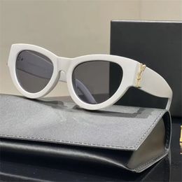 Luxury Sunglasses for Women and Men Designer Logo Y slM6090 Same Style Glasses Classic Cat Eye Narrow Frame Butterfly Glasses With Box DTJDGKD