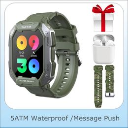 Watches Smart Watch for Men Outdoor Smartwatch Rugged IP68 Waterproof rRemote Music Sports Fitness Tracker for Swimming Running