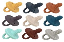 Baby Pacifiers Teether Soft Silicone Pacifier Nipple Soother Infant Nursing Sleep Chewing Toys for Baby Feeding 17 Colors 10PCS BA9422329