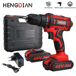 121821V Electric Drill Cordless Screwdriver 2 Speed Mini Wireless Power Driver Liion Battery Tools 240108