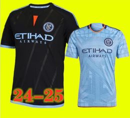 Adultos e crianças 24 25 New York City FC camisa de futebol em casa NYCFC 23 24 THIAGO MORALEZ Talles Magno Keaton fãs versão jogador camisas de futebol