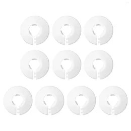 Kitchen Faucets 10pcs Duct Faucet Angle Valve Home Easy Instal Collar White Radiator Pipe Cover PP Durable Decorative Practical Sleeve