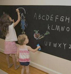 DIY Blackboard Sticker Waterproof Chalkboard Wall Stickers Removable Black board Sticker with 5 Chalks5052191