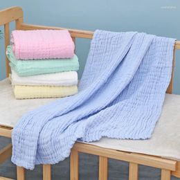 Blankets 6 Layers Baby Blanket Swaddling Born Diapers Solid Bedding Cover Cotton Quilt Bath Mother Kid Stuff
